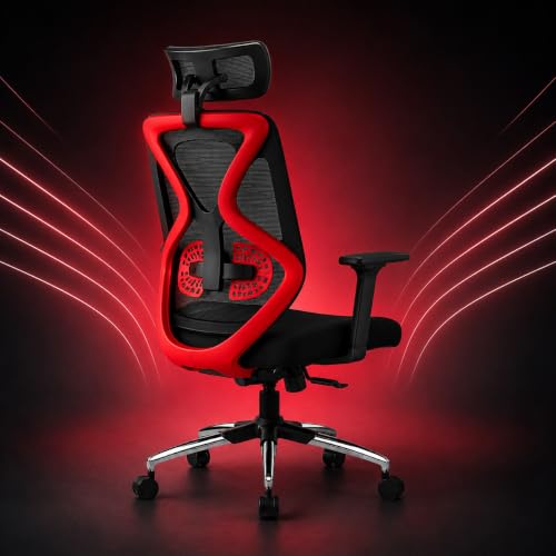 Image of Oakcraft Ergonomic Office Chair with Multi-Lock Tilt, Seat Slider & Dynamic Lumbar Support