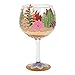 Enesco Designs by Lolita Desert Terrarium Copa Artisan Cocktail Glass, 24 Ounce, Multicolor