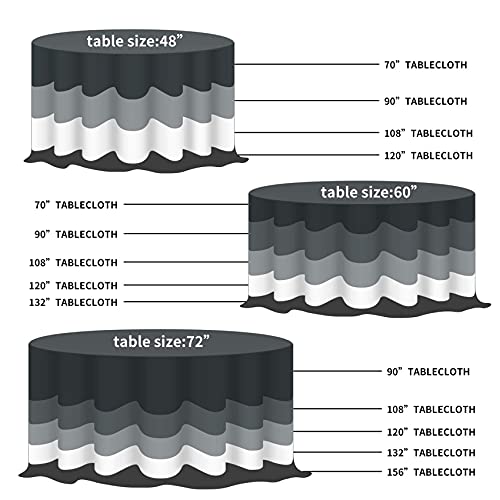 108 Inch Round Tablecloth Washable Polyester Table Cloth Decorative Table Cover For Wedding Party Dining Banquet（108 Inch, Yellow） #TOP2