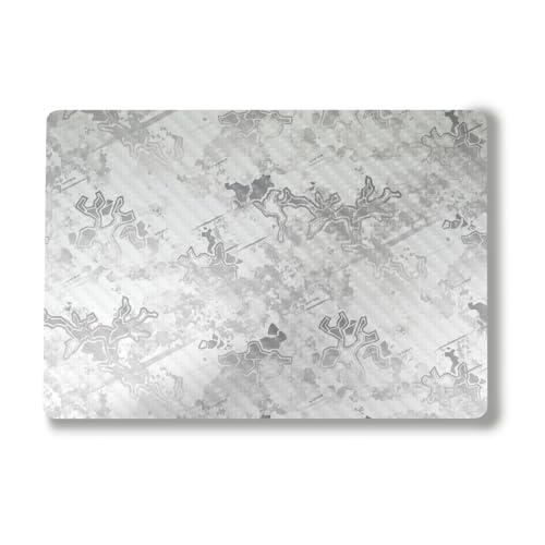 Image of Carbon Fiber Laptop Skin Compatible with Surface Laptop 7 15 inch (2024) - Viper Snow - Premium 3M Vinyl Protective Wrap Decal Cover - Easy to Apply | Crafted in The USA by MightySkins