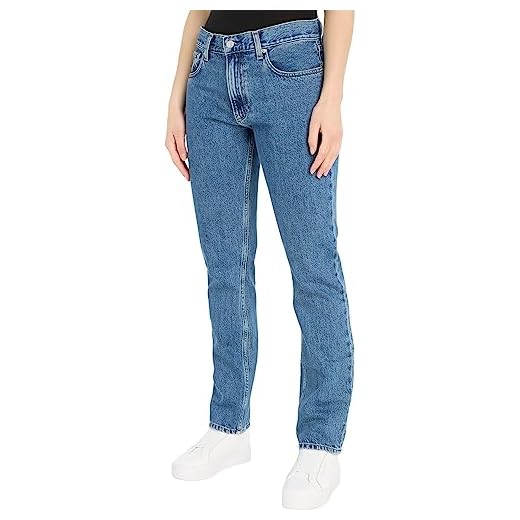 Calvin Klein Jeans Auténtico Recto Pantalones Vaqueros, Denim Medium, 28W / 32L para Hombre