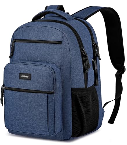 Image of Backpack for Boys Mens, Sturdy Ergonomic Backpack for High School College | 15.6 Inch Bookbag with Laptop Compartments for School, Work Travel, Blue