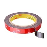 Double Sided Tape, Made of 3M Tape, Heavy Duty Mounting Tape, Waterproof and High Temperature Resistant Strong Adhesive for Car, Moto, Home, Office, Outdoor, DIY, LED Strips (1/2 in *15.6 FT)