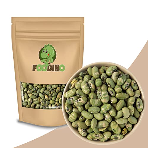 Edamame Bohnen Sojabohnen 1kg - 5kg knackige Sojabohnen getrocknet geröstet leicht gesalzen glutenfrei vegan leckerer Snack ohne Fett geröstet wiederverschließbar Premium Qualität FOODINO (1kg)
