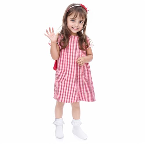 3 Pairs Girls Ruffle Socks White Ruffled Lace Socks for Girls Toddler Frilly Dress4