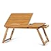 Produktbild WYY Bambus Laptoptisch, Klappbarer Lapdesk Mit Schublade Höhenverstellbarer Notebooktisch Für Lesen Oder Frühstücks, Zeichentisch Und Esstisch,50 * 30CM / 19.6 * 11.8 in