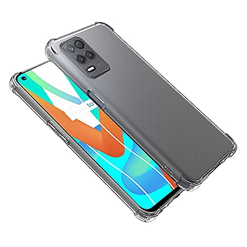 Image of Back Cover Bumper Exclusive Silicon Transparent Case Anti Dust Shockproof Slim Back Cover for Realme 8 4g (Transaprent)