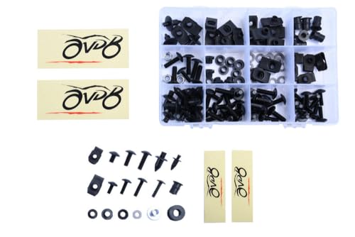 Kit visserie carénages M5 M6 KAWASAKI GTR 1000 finition noir haut de gamme