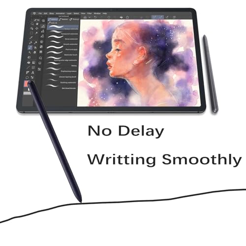 Image of Replacement Pointer Stylus Pen for Samsung Galaxy Tab S7,Tab S7+ Plus,Tab S7 FE S Pen Stylus+ Tips /Nibs (Black Pen)