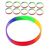 VANZACK 20 Stück Teiliges Silikon armband Regenbogenfarben für Pride...