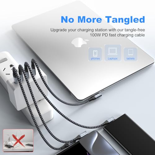 Image of LDLrui USBC to USBC Cable 1ft 2pack
