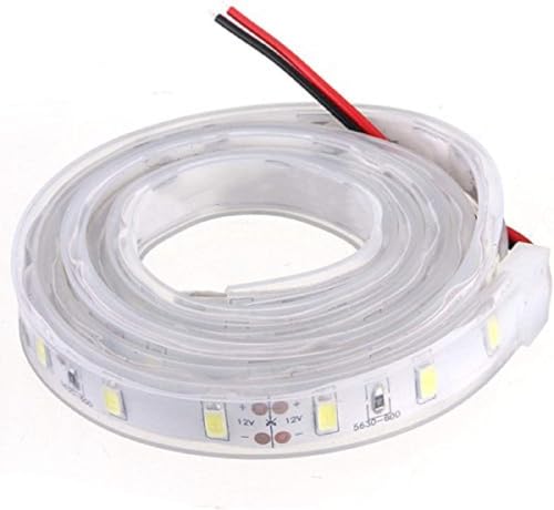 Tira LED de silicona 1M 5630 SMD luz blanca fría 12V miniatura 1