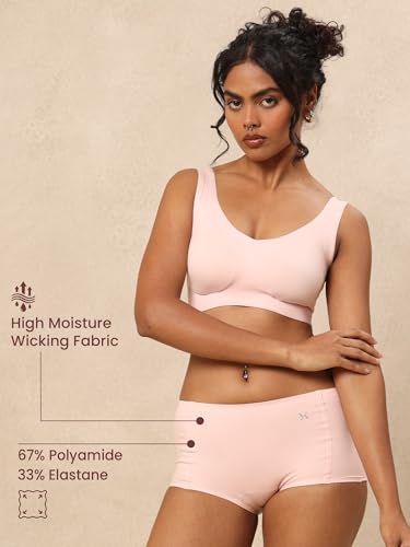 Image of Krvvy Airsoft Boyshorts | Women's High Coverage Mid-Rise Underwear with Four-Way Stretch | All Day Breathability | Lightweight & Seamless