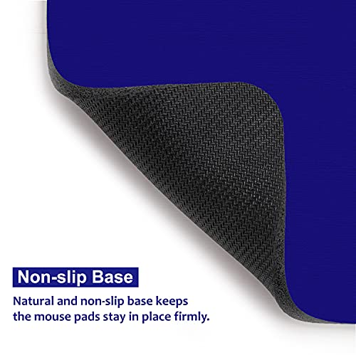 Image of Audimi Small Mouse Pad 6 x 8 Inch, Mini Mouse Pad Thick for Laptop Wireless Mouse Home Office Travel, Portable & Washable (Blue)