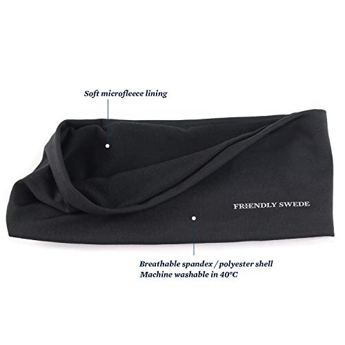 The Friendly Swede Bandeau Cache-Oreilles - Droit (Noir)