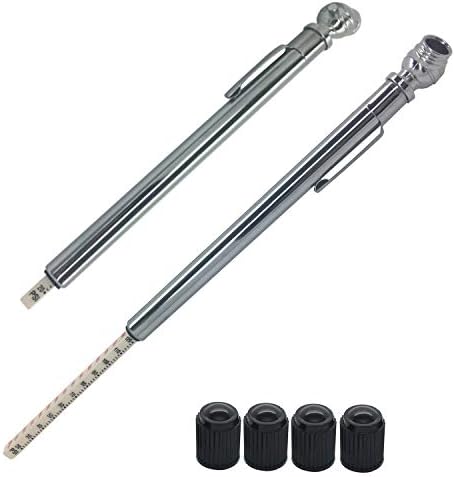 20-120 Psi Air Gauge Tire Pressure Monitor for Bike Tire Pressure, RV, Golf Carts, Heavy Duty Truck Tire Pressure Gauge Needs. Each Air Pressure Tire Gauge is a Professional Manuel Tire Guage. 2Pack