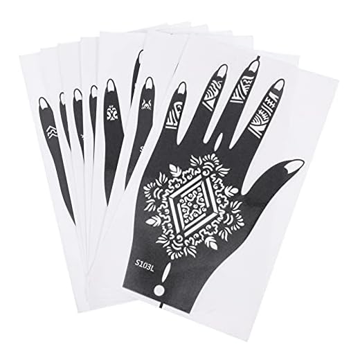 FOMIYES 7PCS Halloween Tillfälliga Tatueringar Hand Falska Tatueringar Håliga Tatueringar Stencils Mall Tatuering Decals För Ansikte Kroppsmakup Dekort