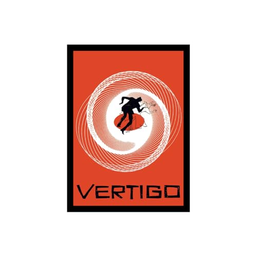 Image of BLINKART Vertigo (1958) Movie Poster Frame 12x18 Inch | Premium 300 GSM Paper Wall Print | Vintage Film Artwork for Home, Bedroom, Living Room, Office | Framed Photo Decor