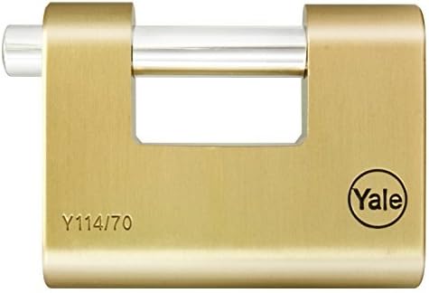 Yale Locks YALY11470 70 mm Shutter Padlock Brass by Yale Locks
