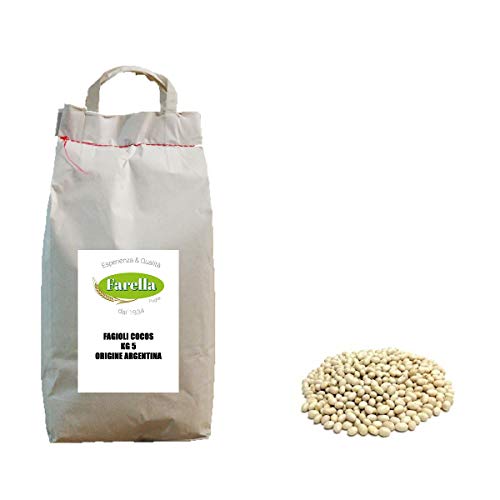 Fagioli Cocos 5 kg producto de alta calidad, legumbrales secos