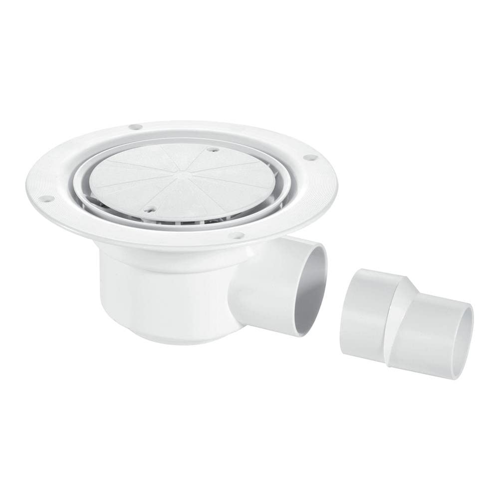 Mcalpine Tsg50 50Mm Water Seal Trap Shower Gully Cover Plate In White