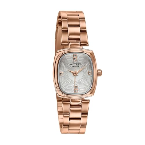 Image of Sonata Poze 9 with Quartz Analog Watch for Women