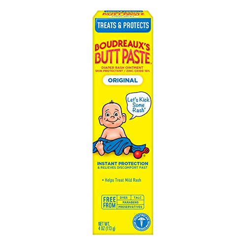 Image of Boudreaux's Butt Paste Original Diaper Rash Cream, Ointment for Baby, 4 oz Tube