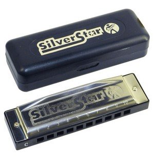 Hohner Harmonica Silver Star F 20 lames - Les Beatles, Paul McCartney, John Lennon, RIngo Starr, George Harrison Hohner Harmonica Silver Star F 20 lames