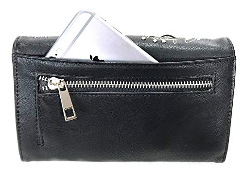Rhinestone Cross Embroidered Floral Western Cross Wallet4