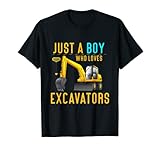 Photo Gallery just a boy who loves escavatori divertenti ragazzi bambino maglietta Photo Gallery just a boy who loves escavatori divertenti ragazzi bambino maglietta