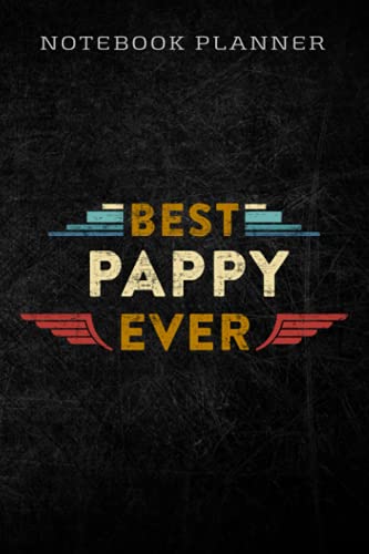Notebook planner mens pappy gifts best pappy in the galaxy funny best pappy ever good: homework