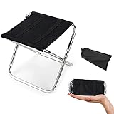 Folding Fishing Stool,Lightweight Camping Stools,Collapsible Portable Compact Travel Stools Fold Camp Chair Stool for Walking Hiking Hunting