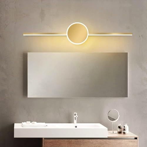 Image of Groeien Pack of 2 | 18 watt LED 3 Color Gold Body Picture Photo Frame /Mirror Bathroom Wall Light (Warm+Natural+Coolwhite)(OrbitLine-Gold, 2)