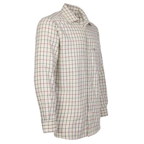 Fort Workwear Men’s Melton Tattersall Check Shirt Long Sleeves Dress Shirt for Men4