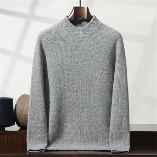 Winter Thickened Sweater for Men 100% Goat Cashmere Pullover Sweater Knitted Solid Casual Thickening Jumper3