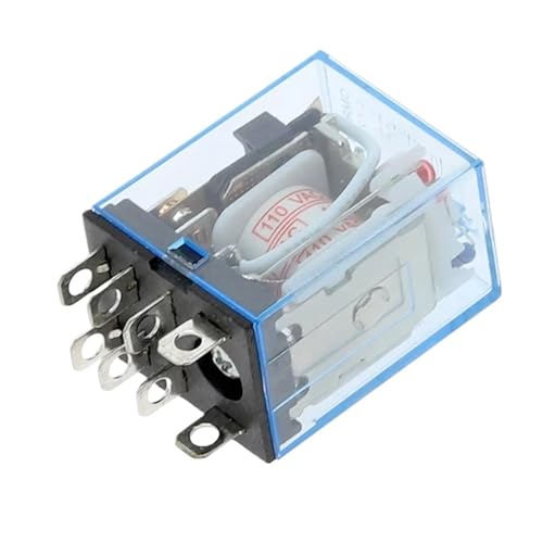 Relais micro électromagnétique 10A HH62P avec double contact DPDT et témoin LED AC 36V