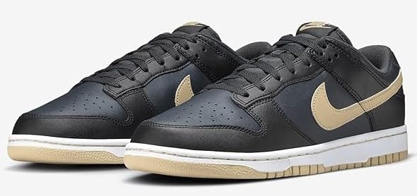 Nike Dunk Low Retro Men's Shoes (DV0831-005, Black/Anthracite/Sesame) Size 103