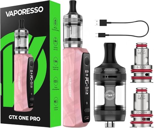 Vaporesso GTX One Pro Mod Kit avec batterie intégrée 3000mAh et atomiseur XTank T (remplissage par le haut 3ml) compatible avec les résistances GTX...