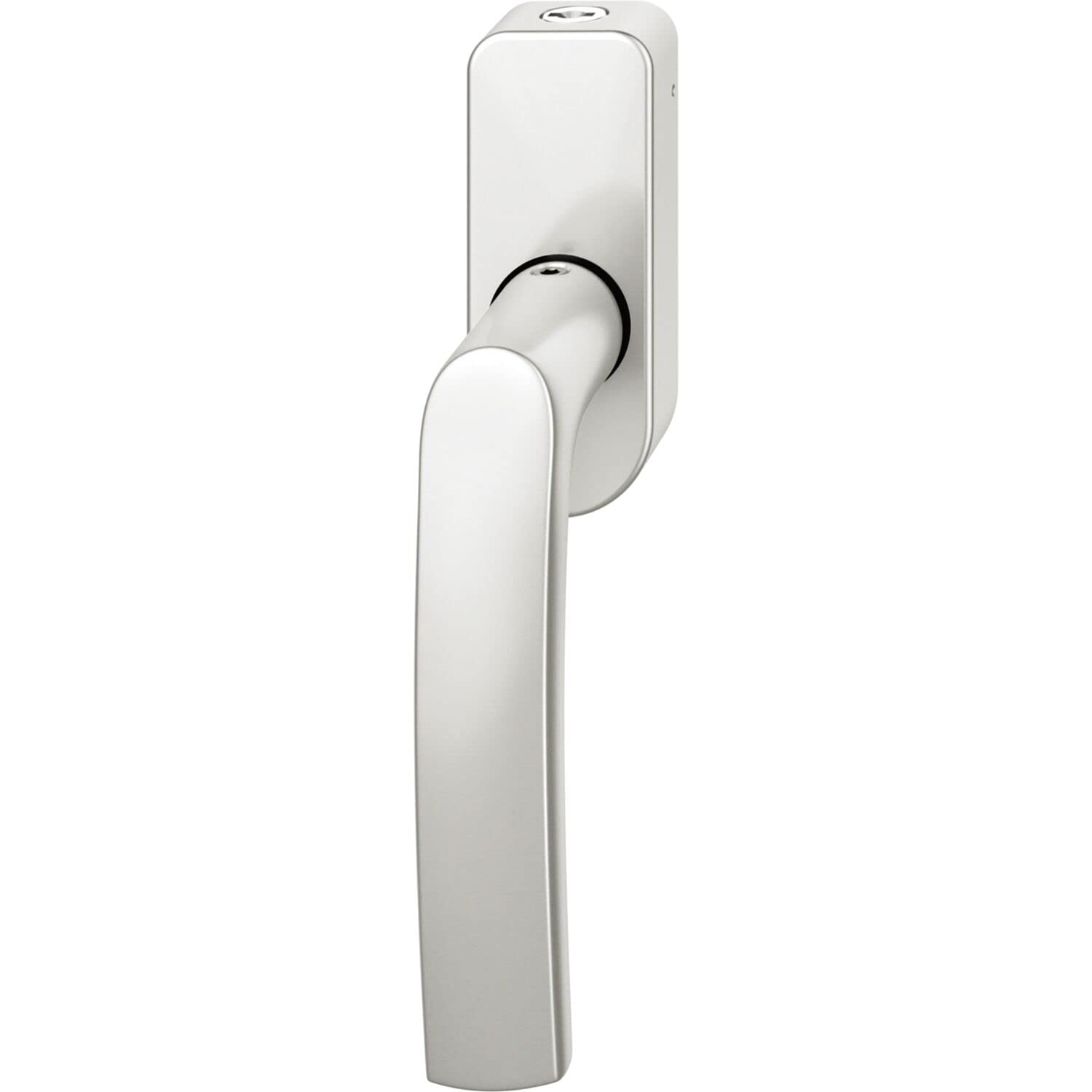 FSB Fenstergriff 34 1015 abschließbar ovale Rosette, Aluminium silber eloxiert
