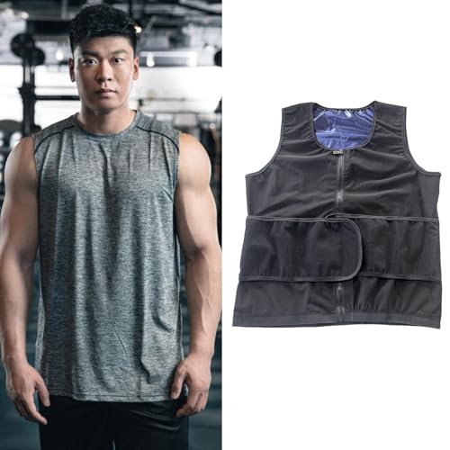 kowaku Colete de fitness modelador colete para homens modelador de corpo espartilho regata de suor n