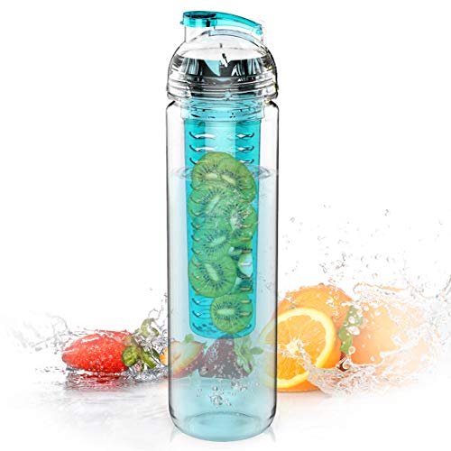 AVOIN colorlife 27oz. Sport Tritan Fruit Infuser Water Bottle(Many Color Option) - BPA Free