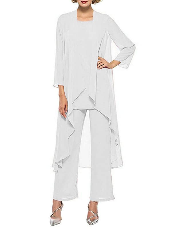 Aibilye Mutter der Braut Chiffon Hose Anzüge mit Jacke Damen Hochzeitsgast...