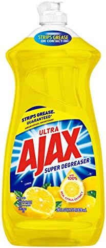 Ajax Super Degreaser Dish Liquid, Lemon, 28 Ounce
