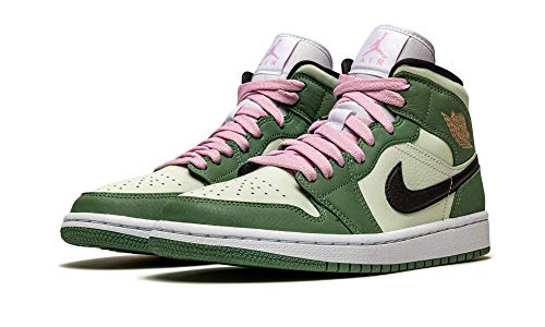 Jordan WMNS Air 1 Mid SE CZ0774 300, Dutch Green, Dutch Green/Black-Barely Green, 44.5 EU