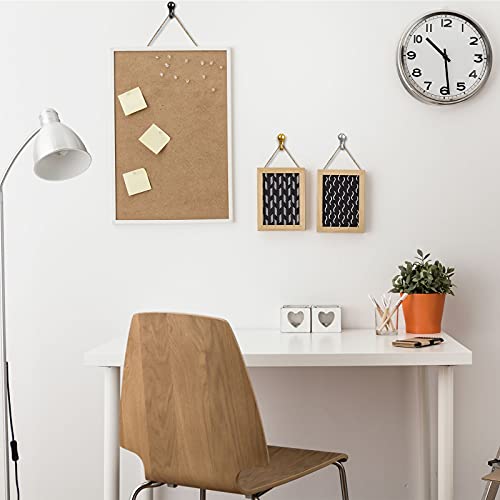 Image of Jetec 30 Pieces Metal Push Pin Hangers Pin Wall Hooks Picture Hanging Picture Nails Frame Oil Painting Hooks on Wooden or Fabric Wall for Home or Office(Gold, Silver, Black)