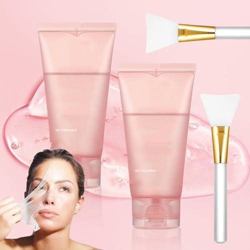 Collagens Night Wrapping Maske, Collageen 's nachts Wrapping Peel Off Gezichtsmasker, Collagenen Wrapping Facial Maske voor Droge & Gedehydrateerde Huid (2 stuks)