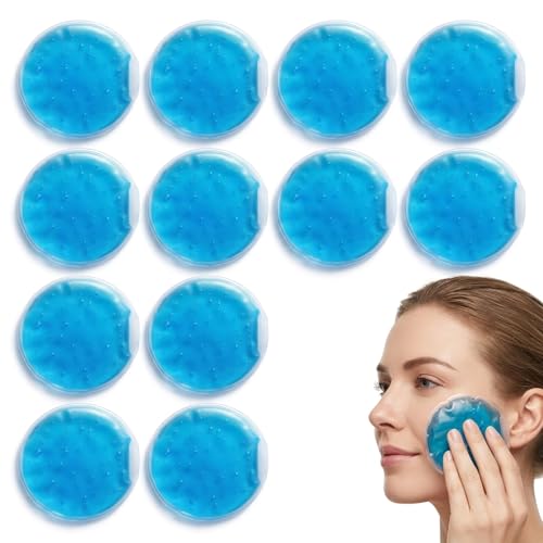 Mini Ice Packs Eye Ice Pack Small Ice Packs Blue Bulk Ice Bags Portable Cooling for Outdoor (12PCS)