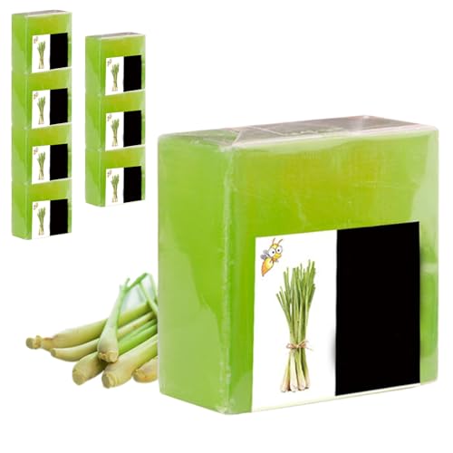 Jabón de citronela 8pcs 100g Barra de citronela Jabón de hidratante de que impide que la picadura sea fragante para el cuerpo, la cara y el cabello