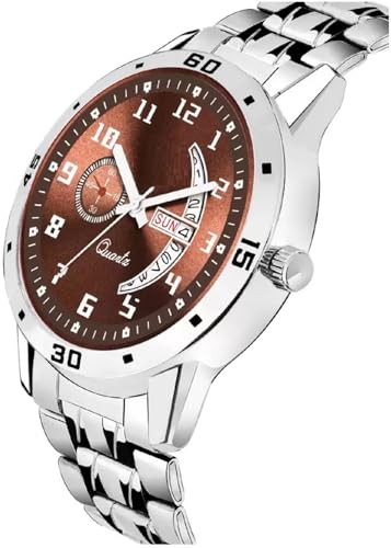 Image of Analog Day Date Functioning Stainless Steel Chain Watch for Men