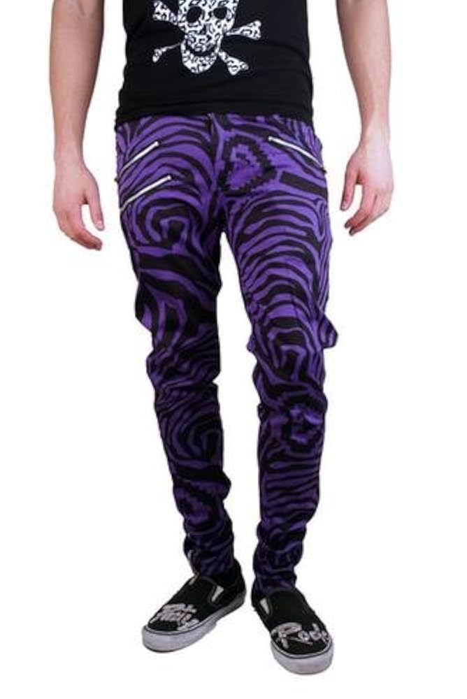 Amazon | Party Rock Clothing Zebra Pants PU(S) | ミディアム